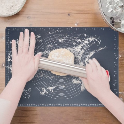 Stolnica do ciasta silikonowa mata kuchenna gruba duża 64x45cm XXL VILDE 279002