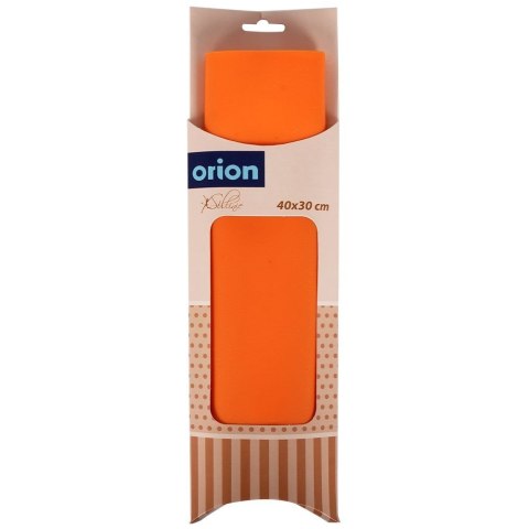 Stolnica do ciasta silikonowa mata kuchenna gruba pomarańczowa 40x30 SILLINIE ORION 750366