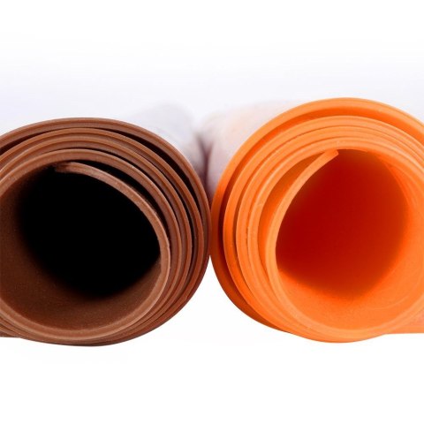 Stolnica do ciasta silikonowa mata kuchenna gruba pomarańczowa 40x30cm SILLINIE ORION 750367