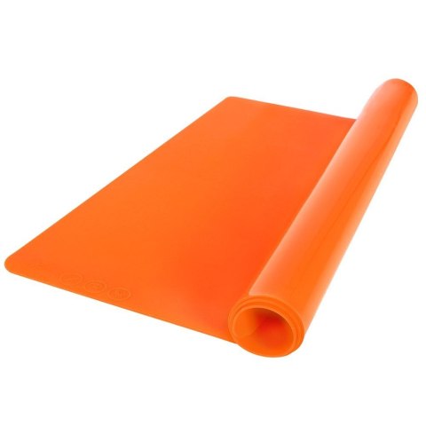Stolnica do ciasta silikonowa mata kuchenna gruba pomarańczowa 40x30cm SILLINIE ORION 750367