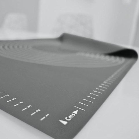 Stolnica do ciasta + wałek silikonowa duża gruba mata kuchenna 60X40cm 2-ele VILDE 750309