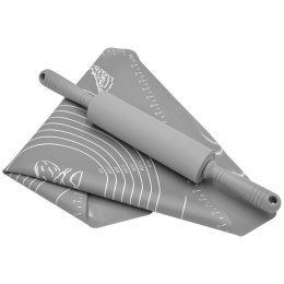 Stolnica do ciasta + wałek silikonowa duża gruba mata kuchenna zestaw ORION 750315