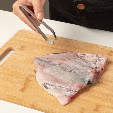 Szczypce do wyciągania usuwania ości pęseta stalowa 12cm ACER NAVA 10-111-038