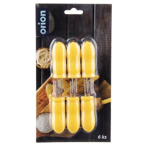 Uchwyt do kukurydzy 6 sztuk uchwyty szpikulec szpikulce do jedzenia ORION 531341