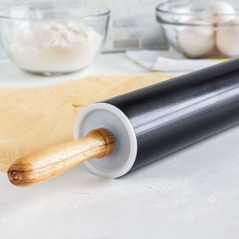 Wałek do ciasta metalowy obrotowy duży 46cm ORION 141254