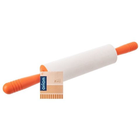 Wałek do ciasta silikonowy DUŻY obrotowy 47cm pomarańczowy SILLINIE ORION 141250