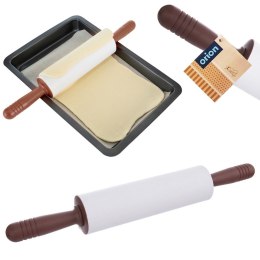 Wałek do ciasta silikonowy obrotowy DUŻY 47cm brązowy SILLINIE ORION 141249