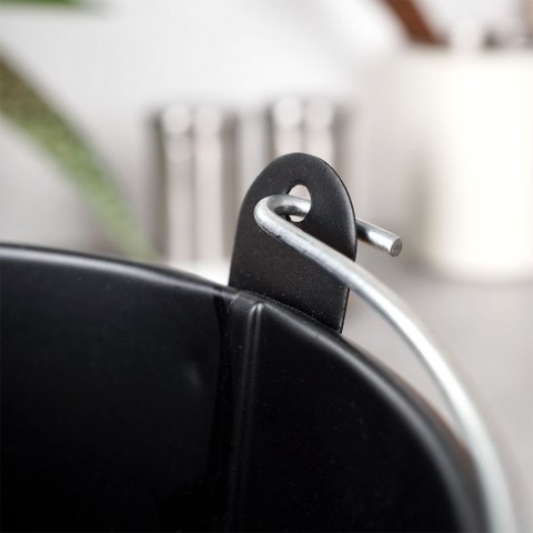 Wiaderko na frytki naczynie do serwowania frytek stalowe czarne HIT 139277