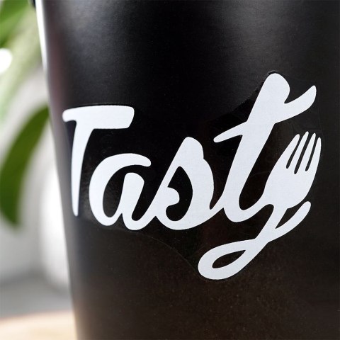 Wiaderko na frytki naczynie do serwowania frytek stalowe czarne HIT 139277