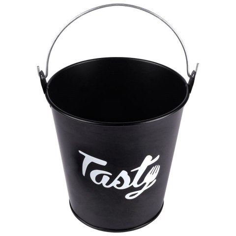 Wiaderko na frytki naczynie do serwowania frytek stalowe czarne HIT 139277