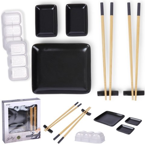 Zestaw naczyń do serwowania sushi dla 2 dwóch osób 8-ele EXCELLENT HOUSEWARE 259399
