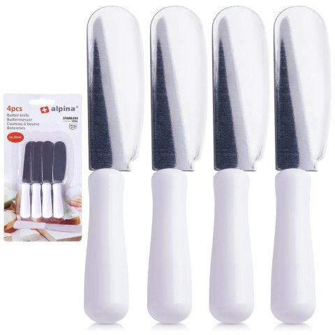 Zestaw noży do masła 4-ele nóż stalowy 10cm noże ALPINA 259326