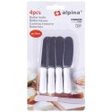 Zestaw noży do masła 4-ele nóż stalowy 10cm noże ALPINA 259326