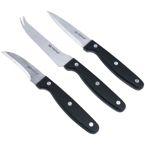 Zestaw noży kuchennych noże kuchenne stalowe 3-ele nóż komplet ALPINA 259283