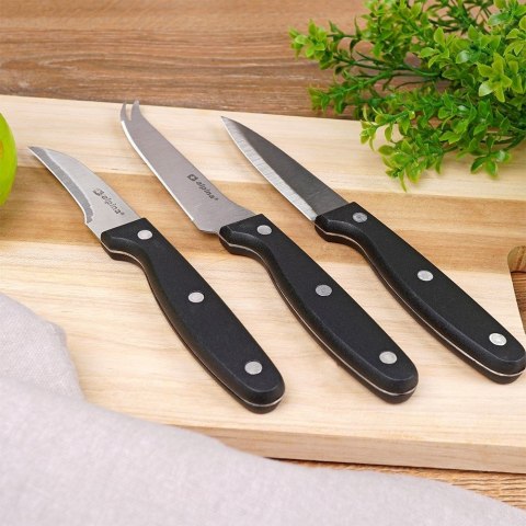 Zestaw noży kuchennych noże kuchenne stalowe 3-ele nóż komplet ALPINA 259283