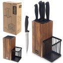 Zestaw noży kuchennych w stojaku 6-ele noże kuchenne czarne nóż BLACK ORION 122999