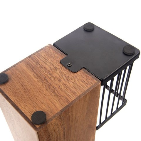 Zestaw noży kuchennych w stojaku 6-ele noże kuchenne czarne nóż BLACK ORION 122999