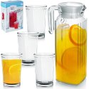 Dzbanek i szklanki na napoje 1.1L / 190 ml zestaw 5-ele EXCELLENT HOUSEWARE 139635