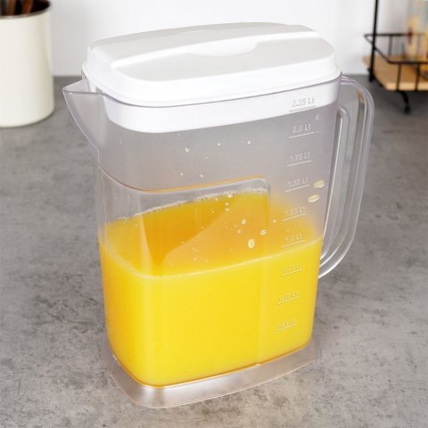 Dzbanek plastikowy do lodówki z pokrywką na napoje sok wodę na 2.25L EXCELLENT HOUSEWARE 139298