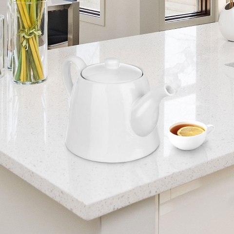 Dzbanek porcelanowy do zaparzania herbaty kawy ziół biały 2L ORION 156005
