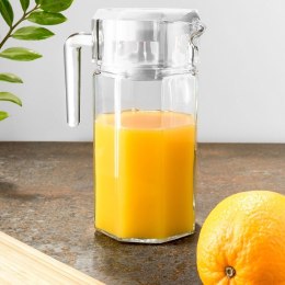 Dzbanek szklany na napoje sok wodę herbatę z pokrywką 1.5L stołowy VILDE 139289