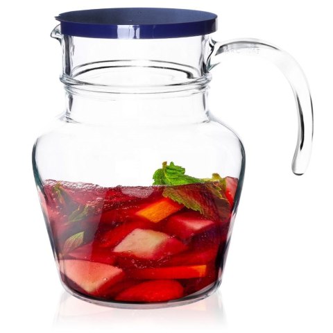 Dzbanek szklany na napoje sok wodę kompot z pokrywką 1.4L stołowy VILDE 139174
