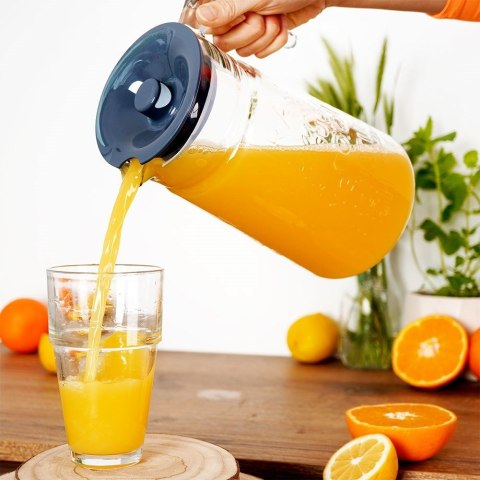 Dzbanek szklany na napoje sok wodę kompot z pokrywką 2L stołowy VILDE 139176