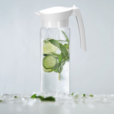 Dzbanek szklany na napoje sok wodę lemoniadę z pokrywką 1.5L stołowy EXCELLENT HOUSEWARE 139125