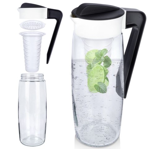 Dzbanek szklany na napoje z pokrywką 1.5L ALPINA 139326