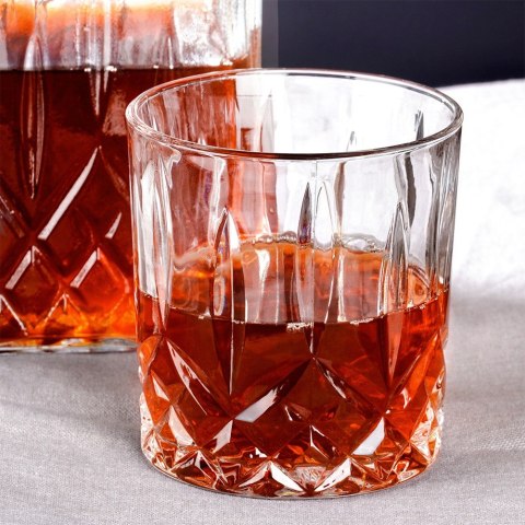 Karafka i szklanki do whisky nalewki na alkohol 900ml zestaw 5-ele VILDE 139665