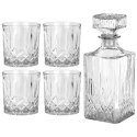 Karafka i szklanki do whisky nalewki na alkohol 900ml zestaw 5-ele VILDE 139665