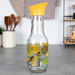 Karafka szklana do napojów na sok wodę napoje kompot z pokrywką 1L VILDE 139299