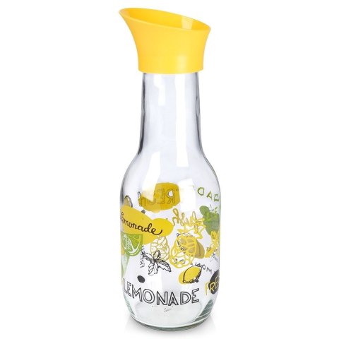 Karafka szklana do napojów na sok wodę napoje kompot z pokrywką 1L VILDE 139299