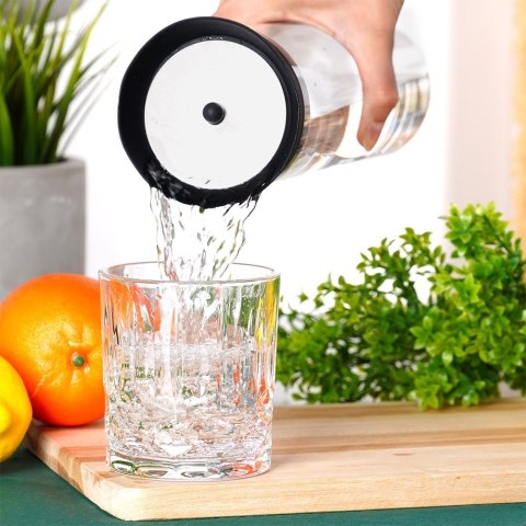 Karafka szklana z pokrywką na napoje wodę sok dzbanek 1L EXCELLENT HOUSEWARE 139636