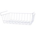Koszyk podwieszany pod półkę metalowy biały 27x40x14cm STORAGE SOLUTIONS 810136