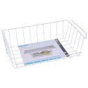 Koszyk podwieszany pod półkę metalowy biały 27x40x14cm STORAGE SOLUTIONS 810136