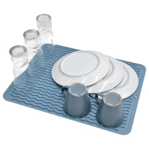 Mata do suszenia naczyń gumowa niebieska 40x31cm ULTRA CLEAN 150607-N