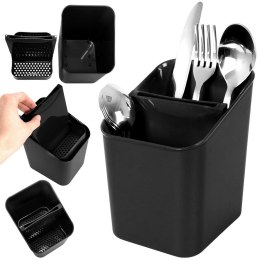 Ociekacz stojak na sztućce uniwersalny czarny VILDE 229046-C