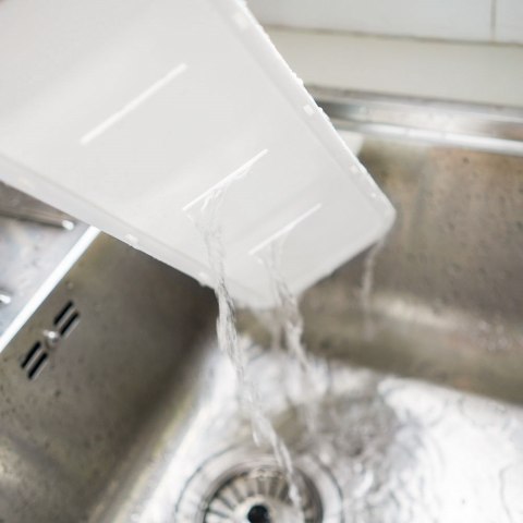 Organizer na noże przybory sztućce do szuflady biały 39x14.5x7.5cm VILDE 229012-B