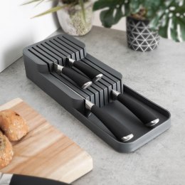 Organizer na noże przybory sztućce do szuflady szary 39x14.5x7.5cm VILDE 229012-S