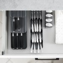 Organizer na noże przybory sztućce do szuflady szary 39x14.5x7.5cm VILDE 229012-S