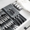 Organizer na noże przybory sztućce do szuflady szary 39x14.5x7.5cm VILDE 229012-S