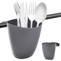 Pojemnik na przybory kuchenne zawieszany szary RADKA ORION 155204