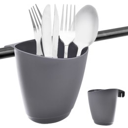 Pojemnik na przybory kuchenne zawieszany szary RADKA ORION 155204