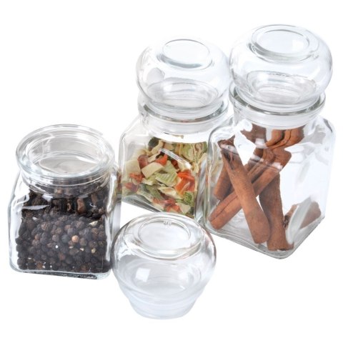 Pojemnik na przyprawy szklany 120ml słoik słoiczek organizer ORION 150247