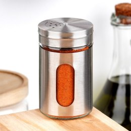 Pojemnik na przyprawy z sitkiem szklany 100ml słoik słoiczek organizer EXCELLENT HOUSEWARE 229218