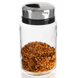 Pojemnik na przyprawy z sitkiem szklany 220ml słoik słoiczek organizer ORION 155112