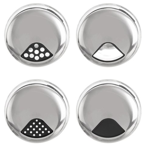 Pojemnik na przyprawy z sitkiem szklany 220ml słoik słoiczek organizer ORION 155112