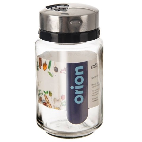Pojemnik na przyprawy z sitkiem szklany 220ml słoik słoiczek organizer ORION 155112