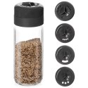 Pojemnik na przyprawy z sitkiem szklany KEMP 230ml słoik słoiczek organizer ORION 155111